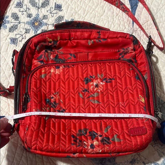 Lug Red Floral Crossbody and Wallet - Picture 13 of 16